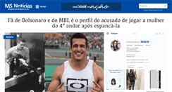 Desktop Screenshot of msnoticias.com.br